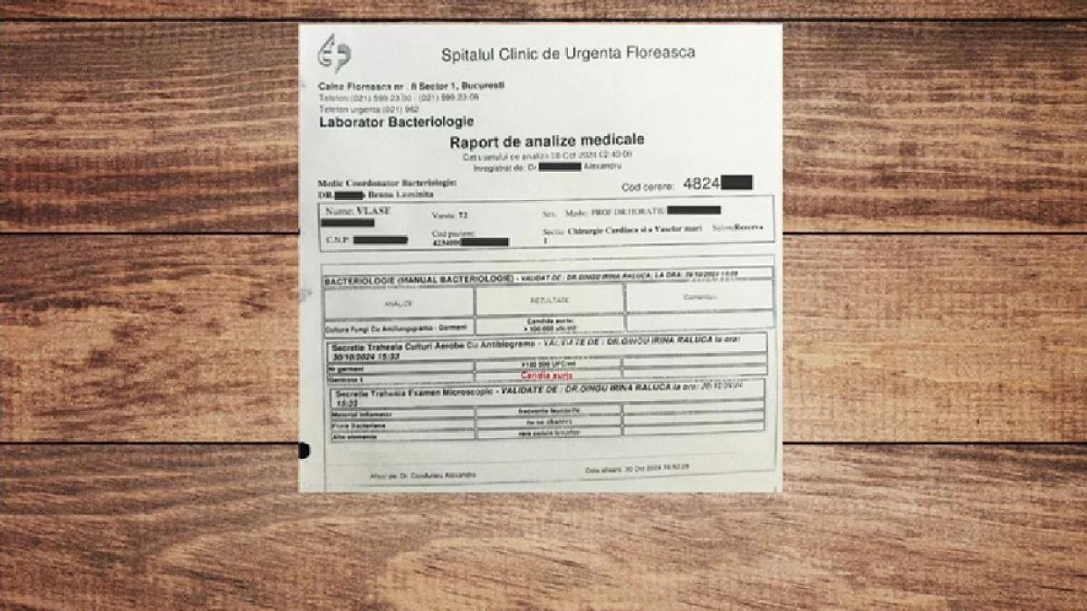 Noi informatie despre infectiile de la Spitalul Floreasca