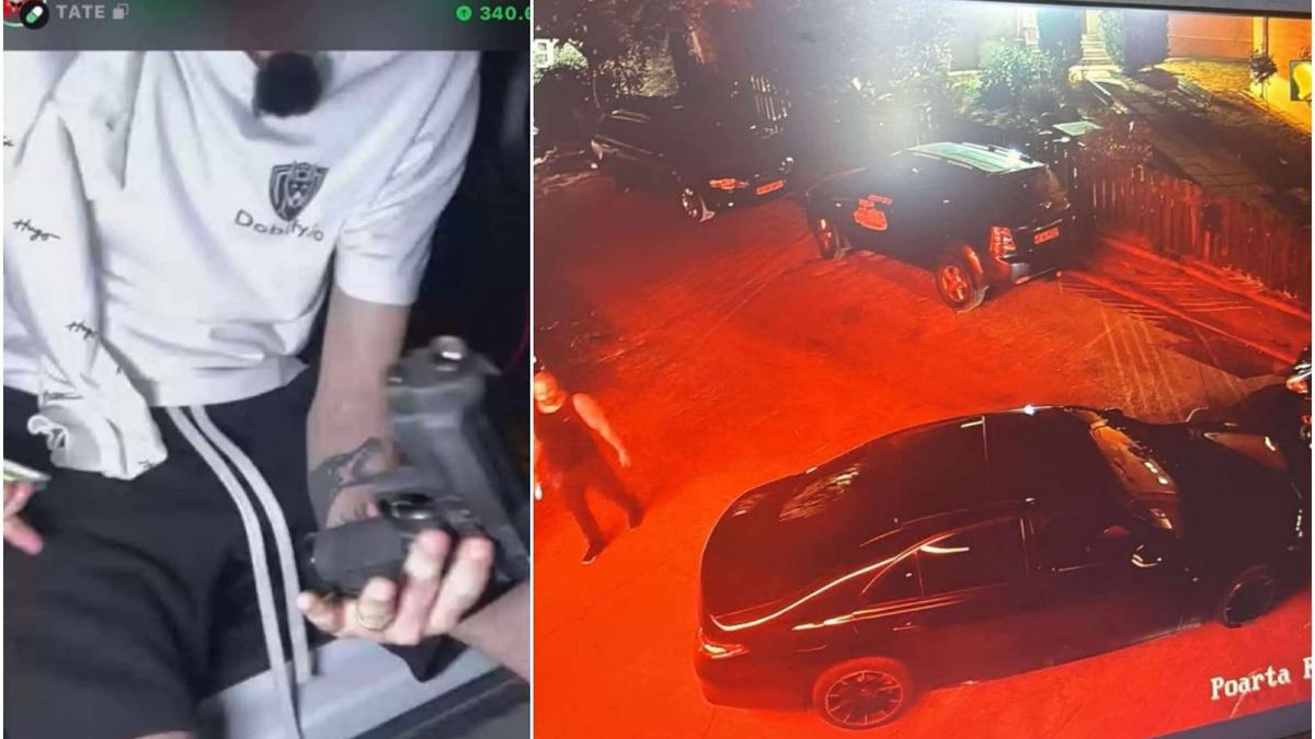 Barbat cu arma airsoft reinut de poliie in Bucuresti