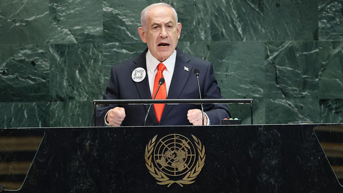 Benjamin Netanyahu a venit cu reczita la ONU