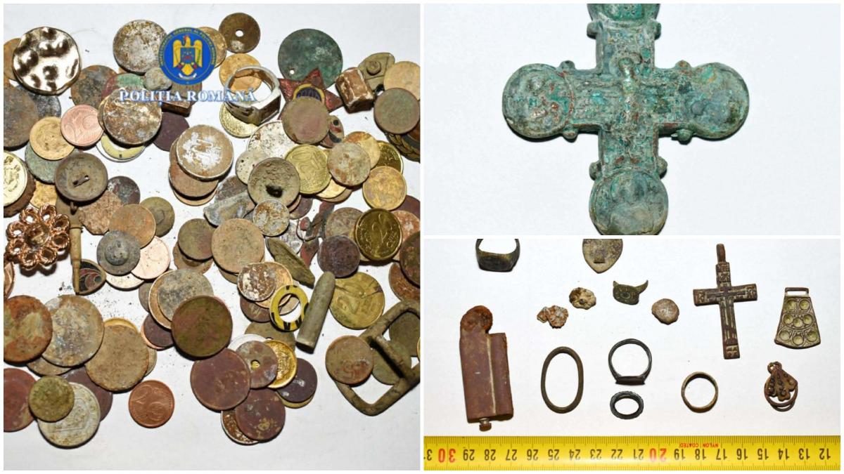 Barbat din Neamt gaseste comoara cu detectorul