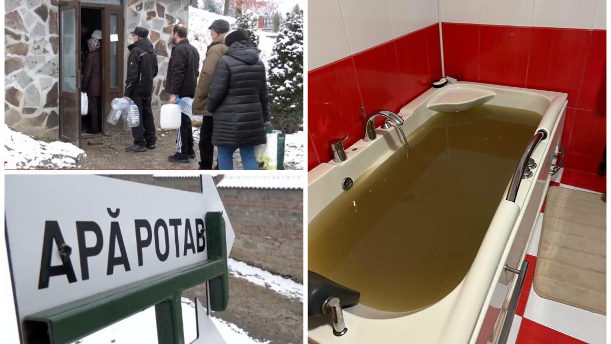 Situatie alarmanta la Curtea de Arges Apa de la robinet a devenit neagra fiind contaminata cu o bacterie